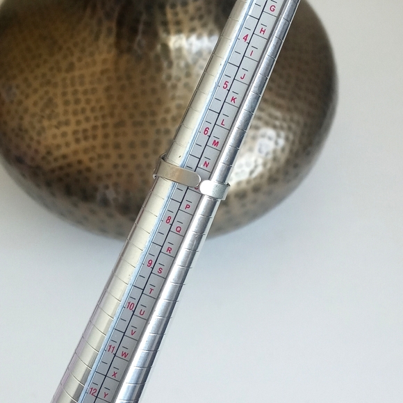 Vintage Silver Adjustable Ring Black Onyx Adjustable 7 - Picture 10 of 14